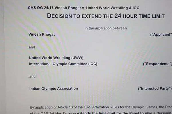 CAS defers verdict on Vinesh Phogat’s appeal again; decision now on August 16 | Paris Olympics 2024 News