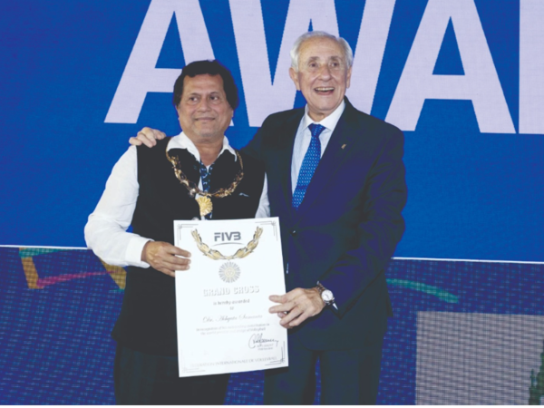 Achyuta Samanta Honoured With FIVB Grand Cross Award